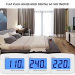 Voltmètre numérique AC LCD DM55-1, plage de mesure : 110V-300V, prise EU
