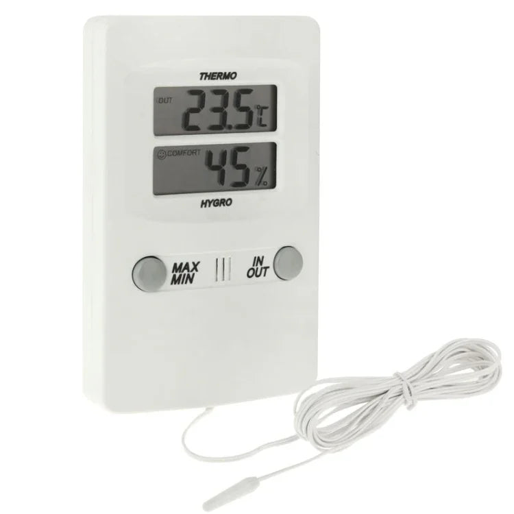 TH02 Sonde capteur numérique LCD intérieur/extérieur pour hygromètre, thermomètre d'humidité et météo, TH02
