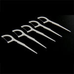 50 PCS cure-dents avec fil type large fil dentaire ABS, 50 PCS