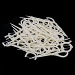 50 PCS cure-dents avec fil type large fil dentaire ABS, 50 PCS