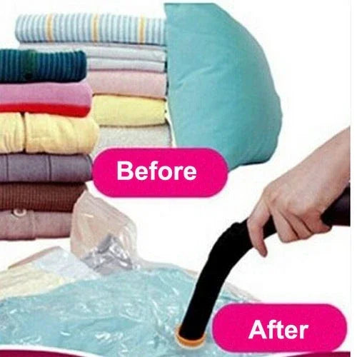 Sacs de compression sous vide PE + PET / Housse de rangement pour vêtements et couettes, Pochette anti-poussière, Paquet unique, Sacs de compression