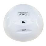 Humidificateur d'air USB avec mini indicateur rouge et interrupteur de réglage de la vapeur (blanc + vert), humidificateur d'air USB