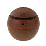 Humidificateur d'air aromatique ultrasonique 3W à texture bois rechargeable USB LM-X1, LM-X1