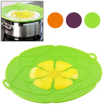 Nouveau couvercle de casserole en silicone anti-débordement, anti-flottement et résistant à la chaleur (couleur livrée au hasard)