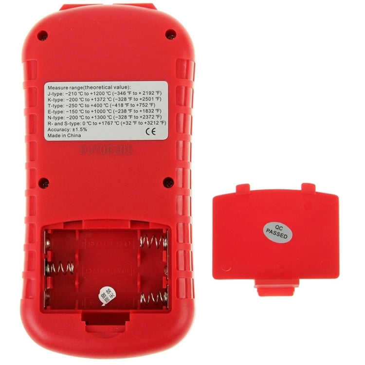 Thermomètre thermocouple BENETECH GM1312 écran LCD 2,4 pouces, mesure des types J, K, T, E, N et R, plage de mesure : -50~300°C