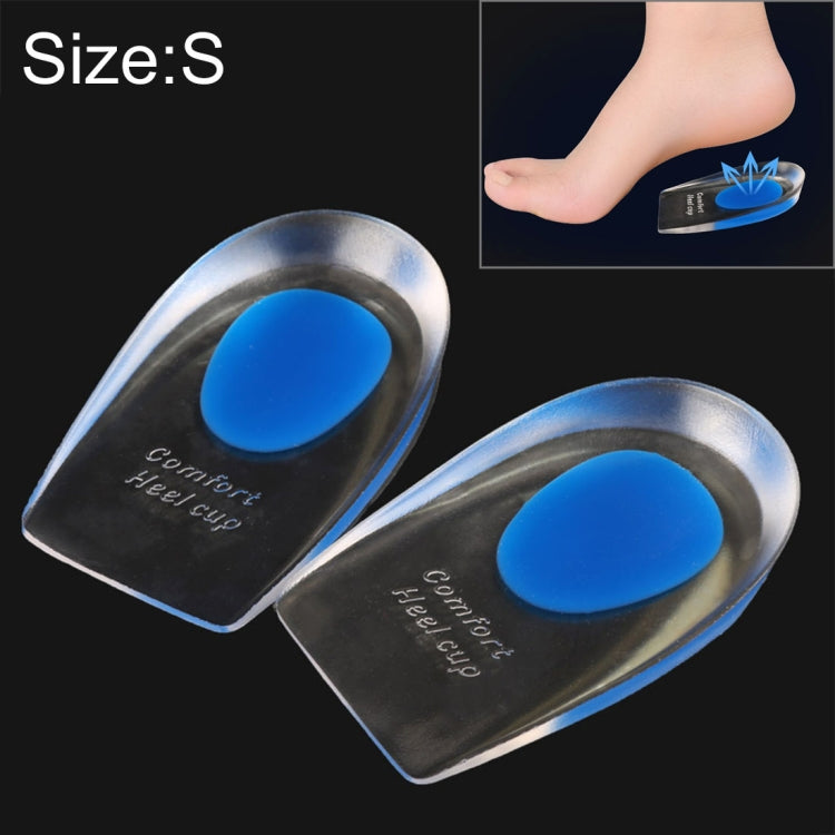 Coussinets de talon en gel de silicone confortables pour femmes, taille S, 1 paire, 1 paire, bleu