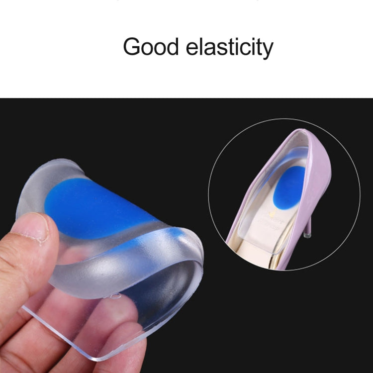 Coussinets de talon en gel de silicone confortables pour femmes, taille S, 1 paire, 1 paire, bleu