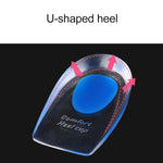 Coussinets de talon en gel de silicone confortables pour femmes, taille S, 1 paire, 1 paire, bleu