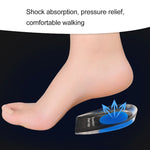 Coussinets de talon en gel de silicone confortables pour femmes, taille S, 1 paire, 1 paire, bleu
