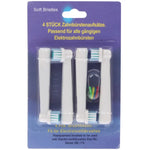 4 PCS Têtes de Brosse de Rechange pour Brosse à Dents Électrique Soin Buccal