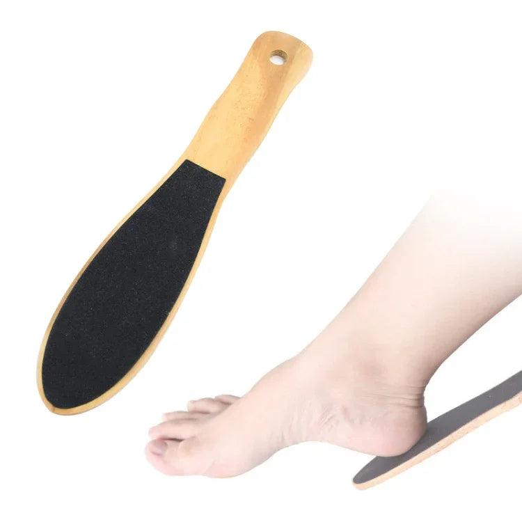 Planche en bois à émeri double face pour massage des pieds, Livraison couleur aléatoire