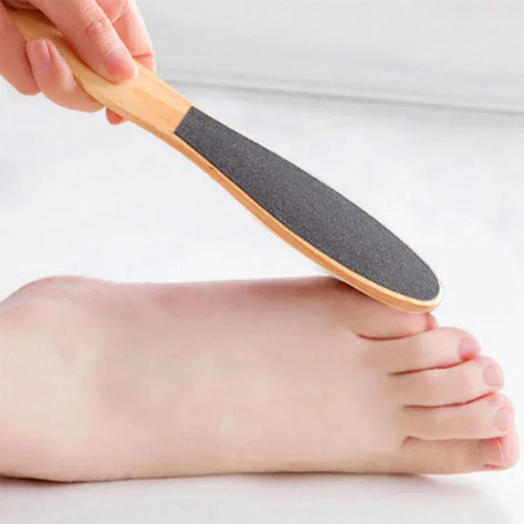 Planche en bois à émeri double face pour massage des pieds, Livraison couleur aléatoire