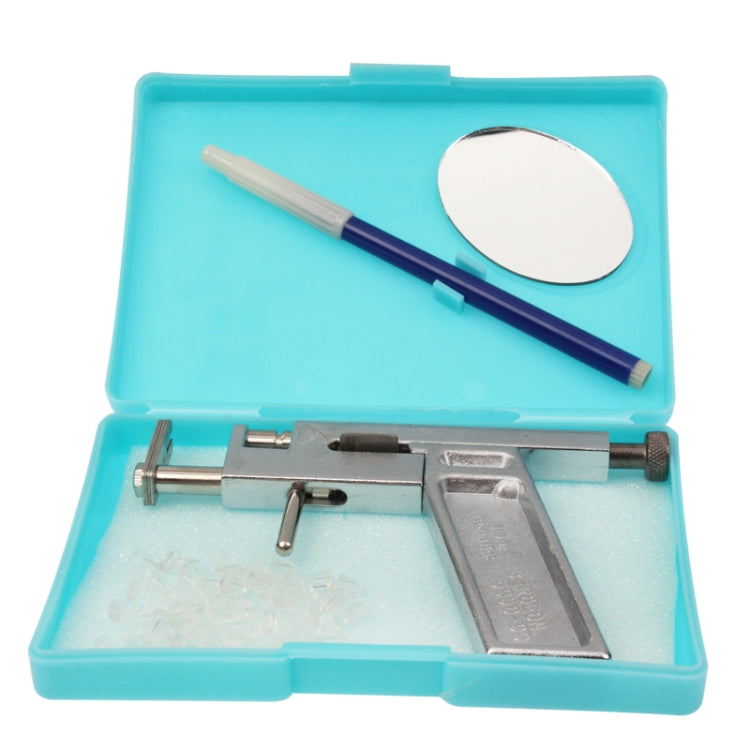 Pistolet professionnel perce-oreille avec miroir