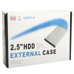 Boîtier externe HDD SATA 2,5 pouces, dimensions : 126 mm x 75 mm x 13 mm, SATA (Noir), SATA (Argent), SATA (Bleu), SATA (Rouge)