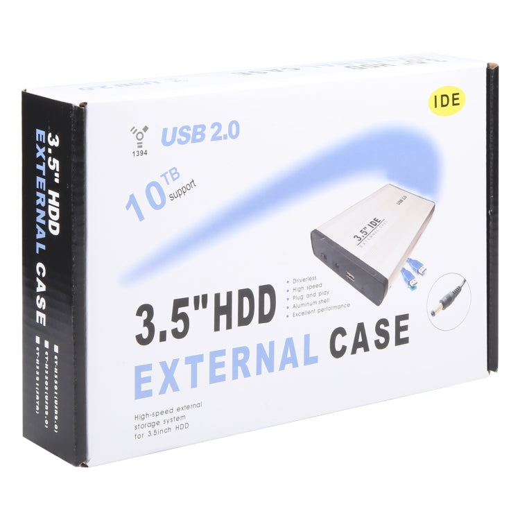 Boîtier externe HDD 3,5 pouces, compatible disque dur IDE, prise EU, IDE (prise EU), IDE (prise UK)
