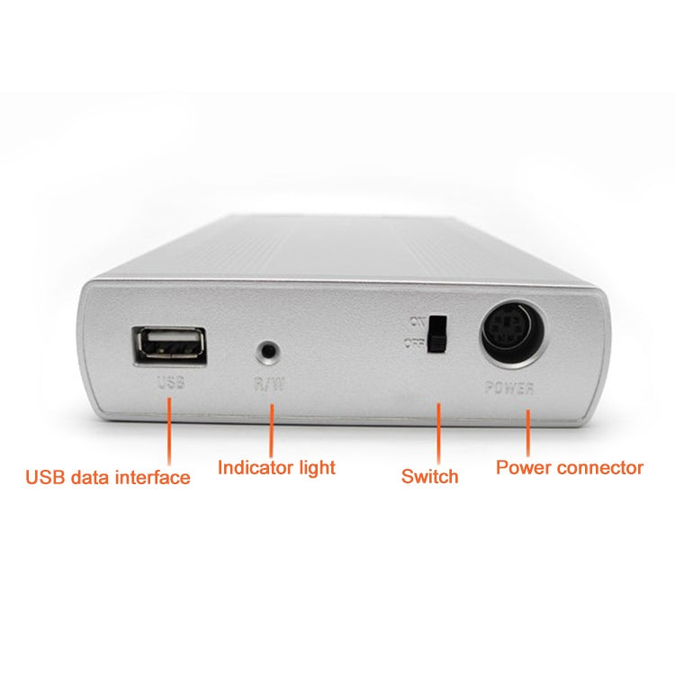 Boîtier externe HDD SATA 3,5 pouces, compatible USB 2.0, SATA avec alimentation 2.0A, SATA avec alimentation 1.5A