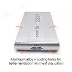 Boîtier externe HDD SATA 3,5 pouces, compatible USB 2.0, SATA avec alimentation 2.0A, SATA avec alimentation 1.5A
