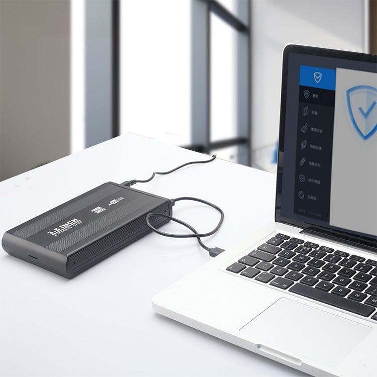 Boîtier externe HDD SATA 3,5 pouces, compatible USB 2.0, SATA avec alimentation 2.0A, SATA avec alimentation 1.5A