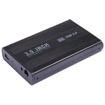 Boîtier externe HDD SATA 3,5 pouces, compatible USB 2.0, SATA avec alimentation 2.0A, SATA avec alimentation 1.5A