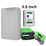 Boîtier de rangement en plastique pour disque dur 3,5 pouces HDD SATA IDE