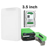 Boîtier de rangement en plastique pour disque dur 3,5 pouces HDD SATA IDE