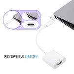 Pour Macbook 12 pouces / Chromebook Pixel 2015, HDMI femelle (blanc)