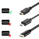 Câble adaptateur Mini HDMI mâle vers Micro HDMI mâle 30 cm, Micro HDMI mâle, longueur : 30 cm