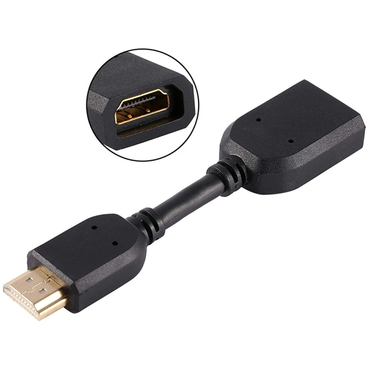 Câble adaptateur connecteur HDMI 19 broches mâle vers HDMI 19 broches femelle (AM-AF) de 10 cm, HDMI AM vers AF