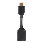 Câble adaptateur connecteur HDMI 19 broches mâle vers HDMI 19 broches femelle (AM-AF) de 10 cm, HDMI AM vers AF