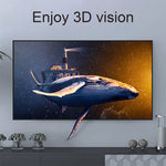 Version 1.4, câble enroulé HDMI mâle 19 broches plaqué or vers HDMI mâle, support 3D / Ethernet, longueur : 60 cm (extensible jusqu'à 2 m), HDMI AM vers AM
