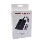 Adaptateur USB 2.0 vers HDMI pour vidéo HD pour HDTV, support Full HD 1080P, USB 2.0