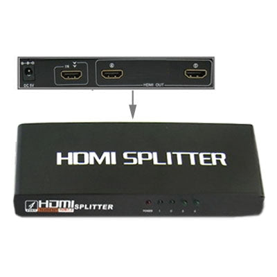 Séparateur HDMI 2 ports 1080P, version 1.3, support TV HD / Xbox 360 / PS3 etc.