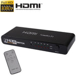 Commutateur HDMI 5 ports Full HD 1080P avec interrupteur et télécommande, version 1.3 (5 entrées HDMI, 1 sortie HDMI), version 1.3
