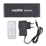 Commutateur HDMI 5 ports Full HD 1080P avec télécommande et indicateur LED, avec indicateur LED