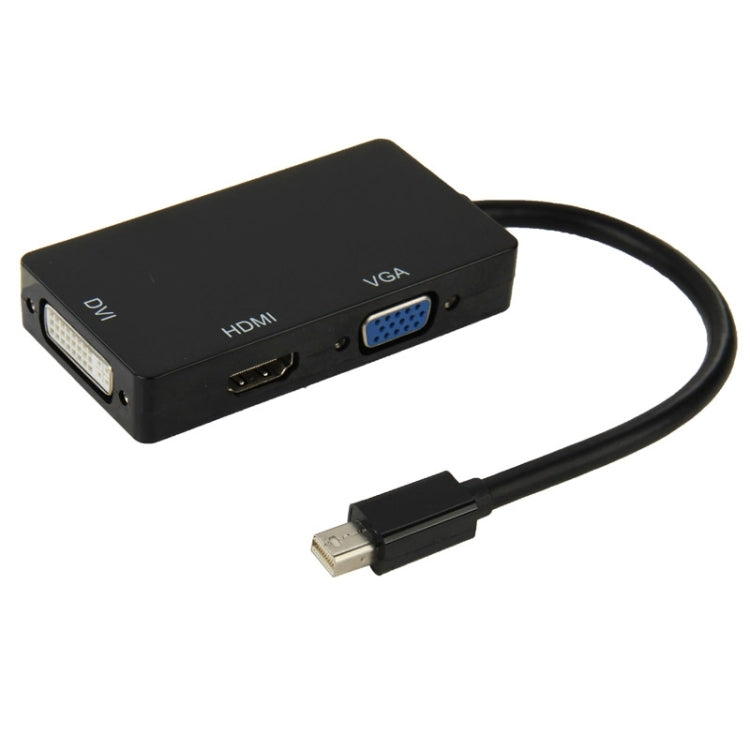 Adaptateur convertisseur Mini DisplayPort mâle vers HDMI + VGA + DVI femelle pour MacBook Pro Air, longueur du câble : 17 cm, Mini DP vers HDMI+VGA+DVI (noir), Mini DP vers HDMI+VGA+DVI (blanc)