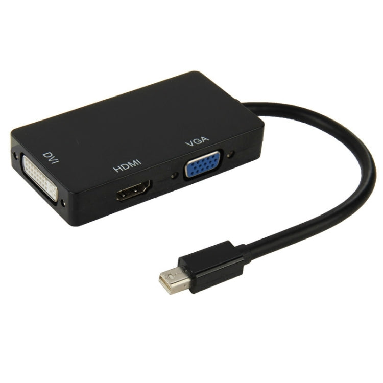 Adaptateur convertisseur Mini DisplayPort mâle vers HDMI + VGA + DVI femelle pour MacBook Pro Air, longueur du câble : 17 cm, Mini DP vers HDMI+VGA+DVI (noir), Mini DP vers HDMI+VGA+DVI (blanc)