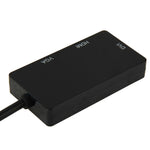 Adaptateur convertisseur Mini DisplayPort mâle vers HDMI + VGA + DVI femelle pour MacBook Pro Air, longueur du câble : 17 cm, Mini DP vers HDMI+VGA+DVI (noir), Mini DP vers HDMI+VGA+DVI (blanc)