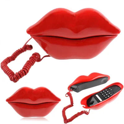 Téléphone fixe en forme de lèvres rouges sexy, Téléphone lèvres rouges sexy