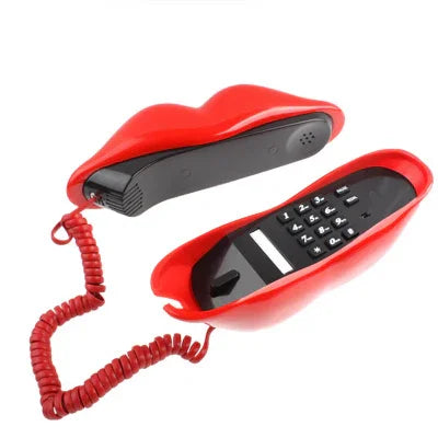 Téléphone fixe en forme de lèvres rouges sexy, Téléphone lèvres rouges sexy