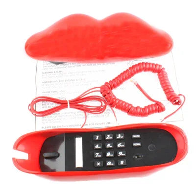Téléphone fixe en forme de lèvres rouges sexy, Téléphone lèvres rouges sexy