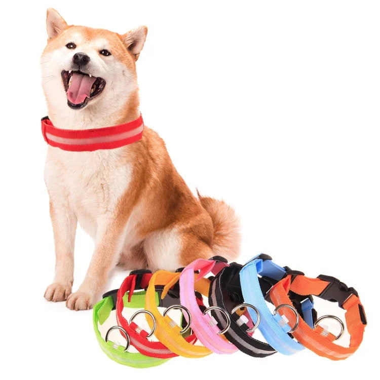 Collier de chien clignotant à LED réglable à 3 modes, Taille: S, Taille: S, Taille: M, Taille: L, Taille: XL