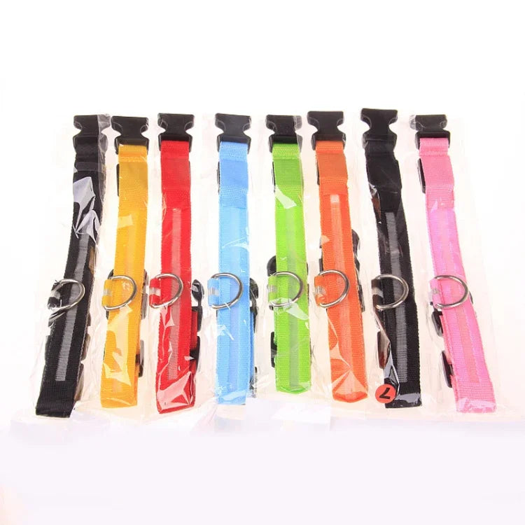 Collier de chien clignotant à LED réglable à 3 modes, Taille: S, Taille: S, Taille: M, Taille: L, Taille: XL