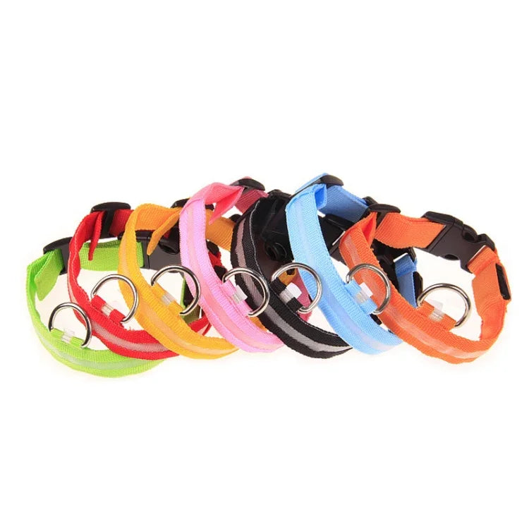 Collier de chien clignotant à LED réglable à 3 modes, Taille: S, Taille: S, Taille: M, Taille: L, Taille: XL