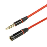 Câble audio auxiliaire de 1,2 m - Jack mâle vers femelle 3,5 mm - Compatible avec téléphones, tablettes, écouteurs, lecteurs MP3, autoradios/systèmes audio domestiques et bien plus encore