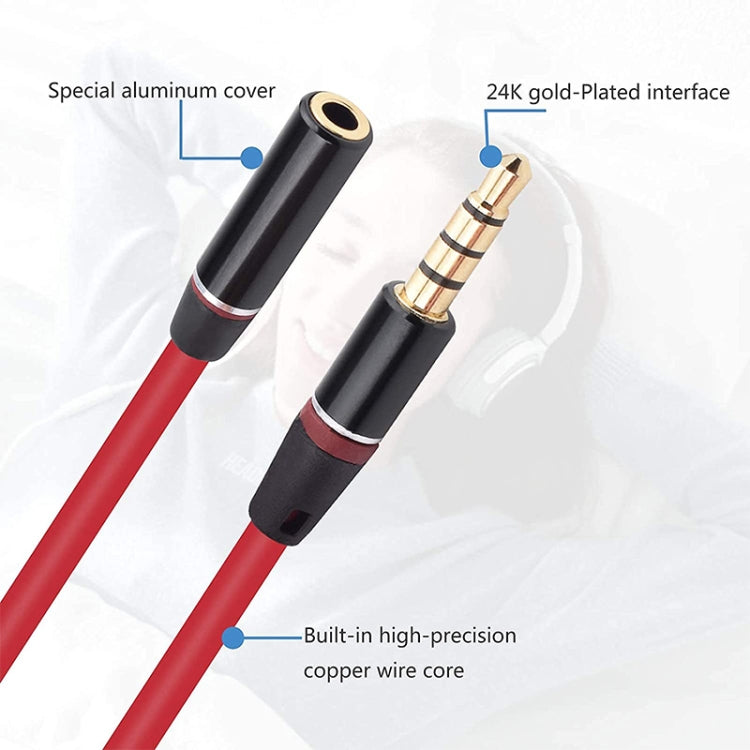 Câble audio auxiliaire de 1,2 m - Jack mâle vers femelle 3,5 mm - Compatible avec téléphones, tablettes, écouteurs, lecteurs MP3, autoradios/systèmes audio domestiques et bien plus encore