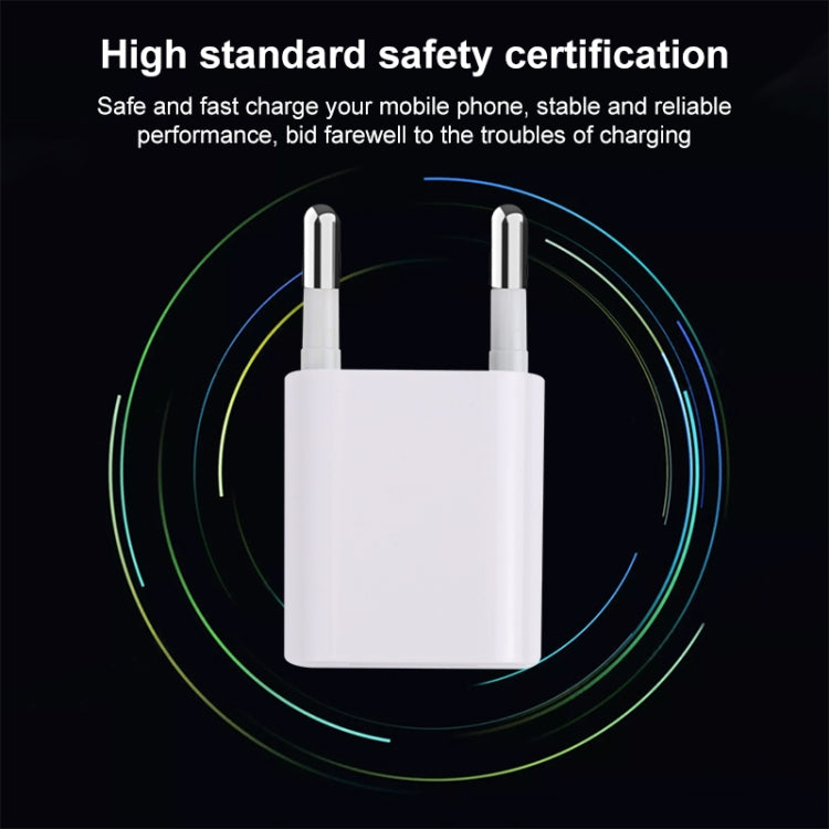 A2165 Chargeur de voyage mini interface USB unique 5V 1A, prise US, prise EU