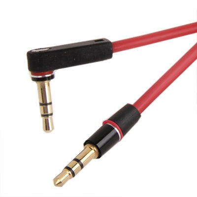 Câble audio auxiliaire de 1,2 m - Jack 3,5 mm coudé mâle vers jack droit mâle, compatible avec téléphones, tablettes, casques, lecteurs MP3, autoradios/chaînes hi-fi et plus encore