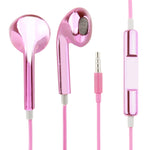 Écouteurs Stéréo Filaire 3,5 mm plaqués pour Téléphones Android / PC / Lecteurs MP3 / Ordinateurs Portables