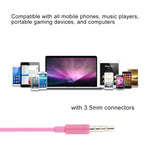Écouteurs Stéréo Filaire 3,5 mm plaqués pour Téléphones Android / PC / Lecteurs MP3 / Ordinateurs Portables