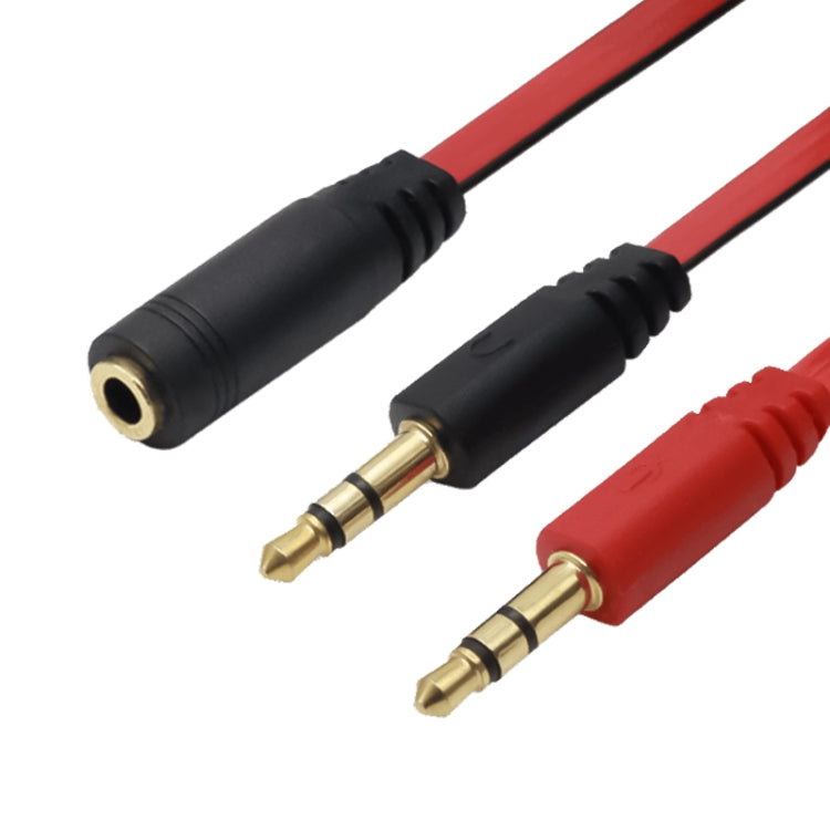 Câble microphone + écouteurs jack 3,5 mm style nouille pour PC / portable, longueur : 22 cm